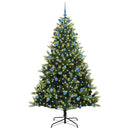 vidaXL Mesterséges Hajlított Karácsonyfa 300 LED-del Zöld 210 cm