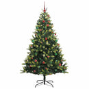 vidaXL Mesterséges Hajlított Karácsonyfa 300 LED-del Zöld 210 cm