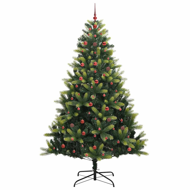 vidaXL Mesterséges Hinged Karácsonyfa 300 LED-del Zöld 240 cm