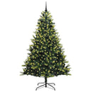 vidaXL Mesterséges Hajlított Karácsonyfa 300 LED-del Zöld 240 cm