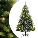 vidaXL Mesterséges Hajlított Karácsonyfa 300 LED-del Zöld 240 cm