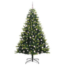 vidaXL Mesterséges Hajlított Karácsonyfa 300 LED-del Zöld 240 cm