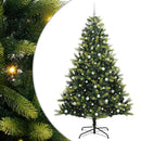 vidaXL Mesterséges Hajlított Karácsonyfa 300 LED-del Zöld 240 cm