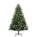 vidaXL Mesterséges Hajlított Karácsonyfa 300 LED-del Zöld 240 cm