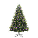 vidaXL Mesterséges Hajlított Karácsonyfa 300 LED-del Zöld 240 cm