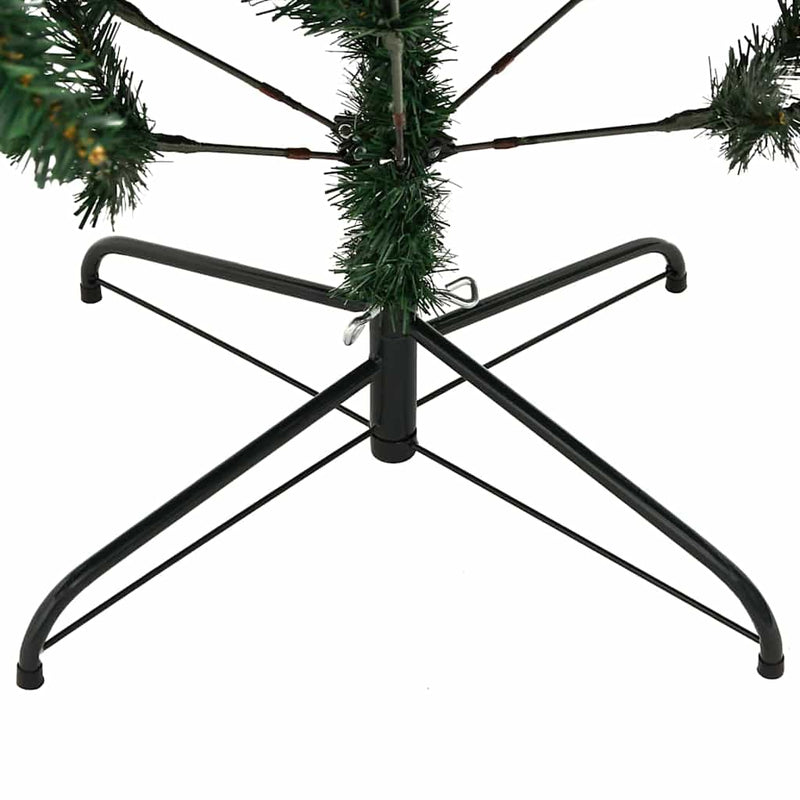 vidaXL Mesterséges Hingált Karácsonyfa 300 LED-del Zöld 240 cm