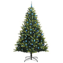 vidaXL Mesterséges Hajlított Karácsonyfa 300 LED-del Zöld 240 cm