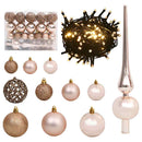 vidaXL Mű karácsonyfa 150 LED-del állvánnyal Fehér 53 x 53 x 120 cm