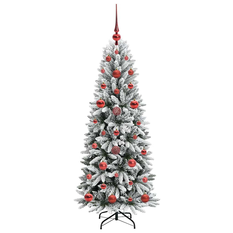 vidaXL Mű karácsonyfa 150 LED-del állvánnyal Fehér 53 x 53 x 120 cm
