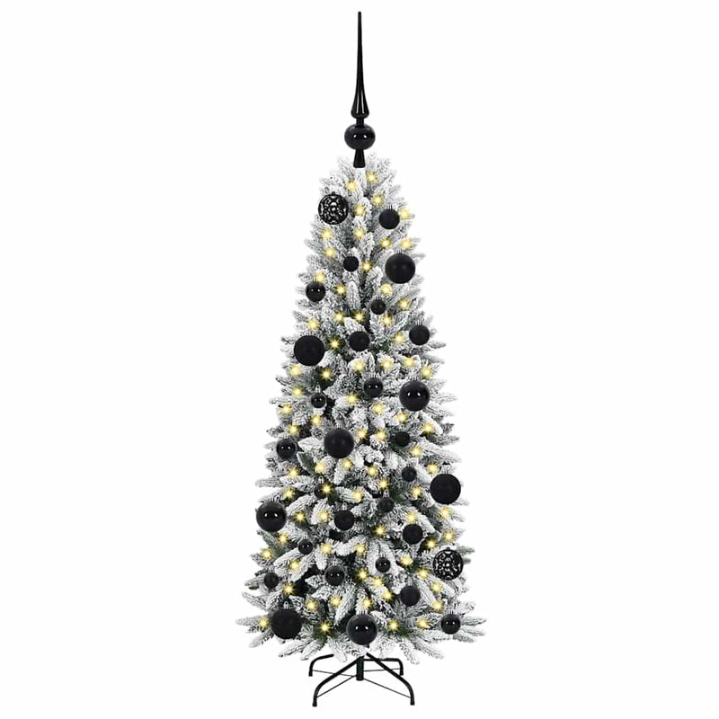 vidaXL Mű karácsonyfa 150 LED-del állvánnyal Fehér 53 x 53 x 120 cm