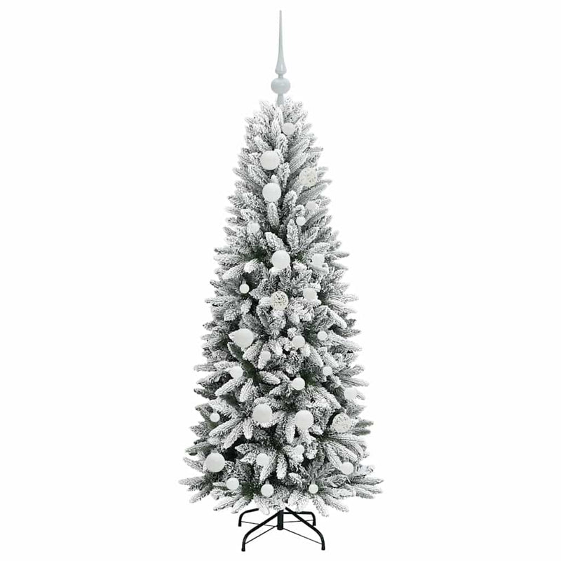 vidaXL Mű karácsonyfa 150 LED-del állvánnyal Fehér 53 x 53 x 120 cm