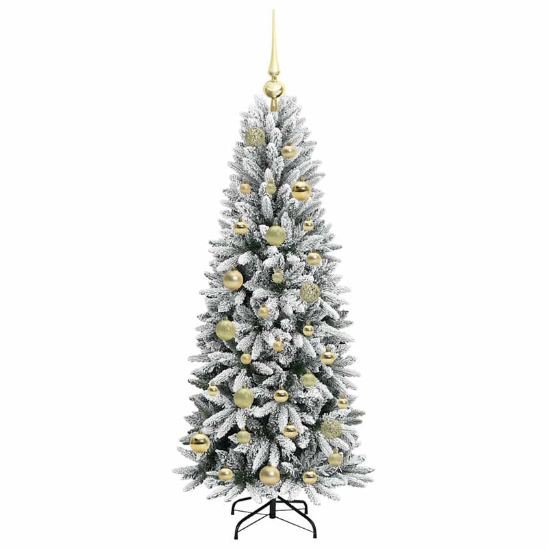 vidaXL Mű karácsonyfa 150 LED-del állvánnyal Fehér 53 x 53 x 120 cm