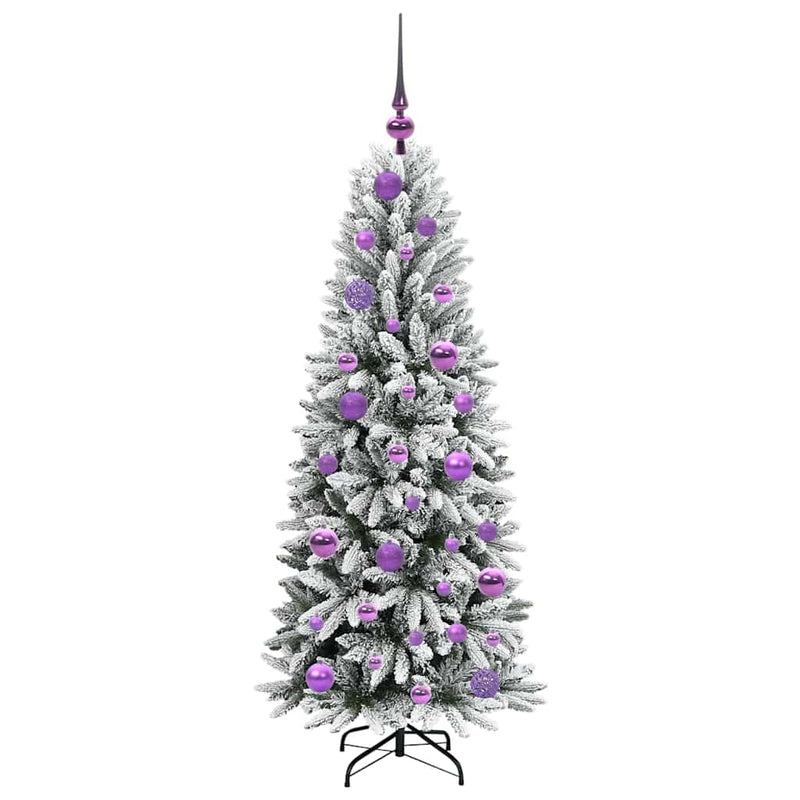 vidaXL Mű karácsonyfa 150 LED-del állvánnyal Fehér 53 x 53 x 120 cm