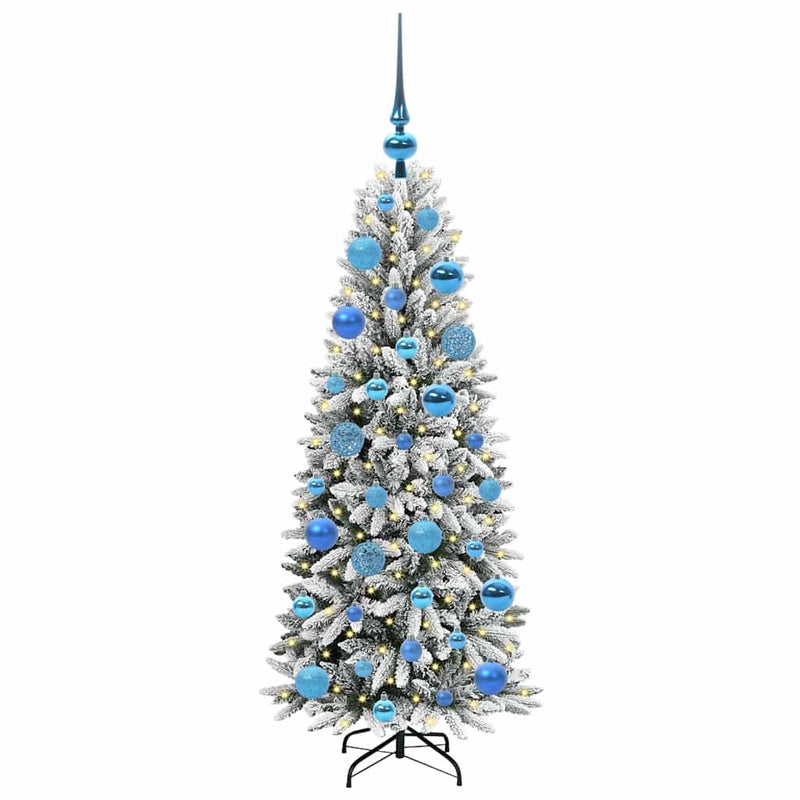 vidaXL Mű karácsonyfa 150 LED-del állvánnyal Fehér 53 x 53 x 120 cm