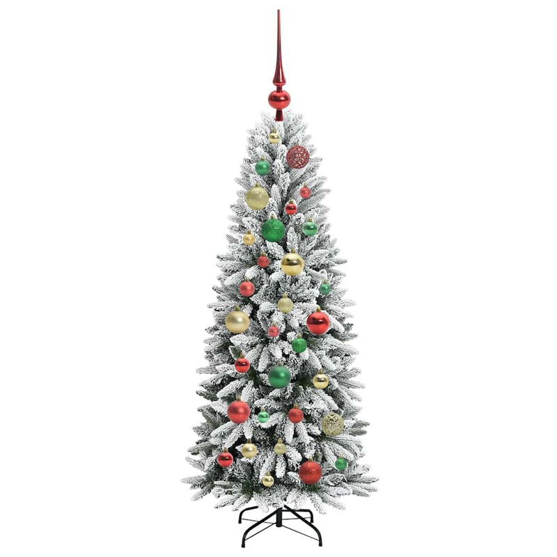 vidaXL Mű karácsonyfa 150 LED-del állvánnyal Fehér 53 x 53 x 120 cm