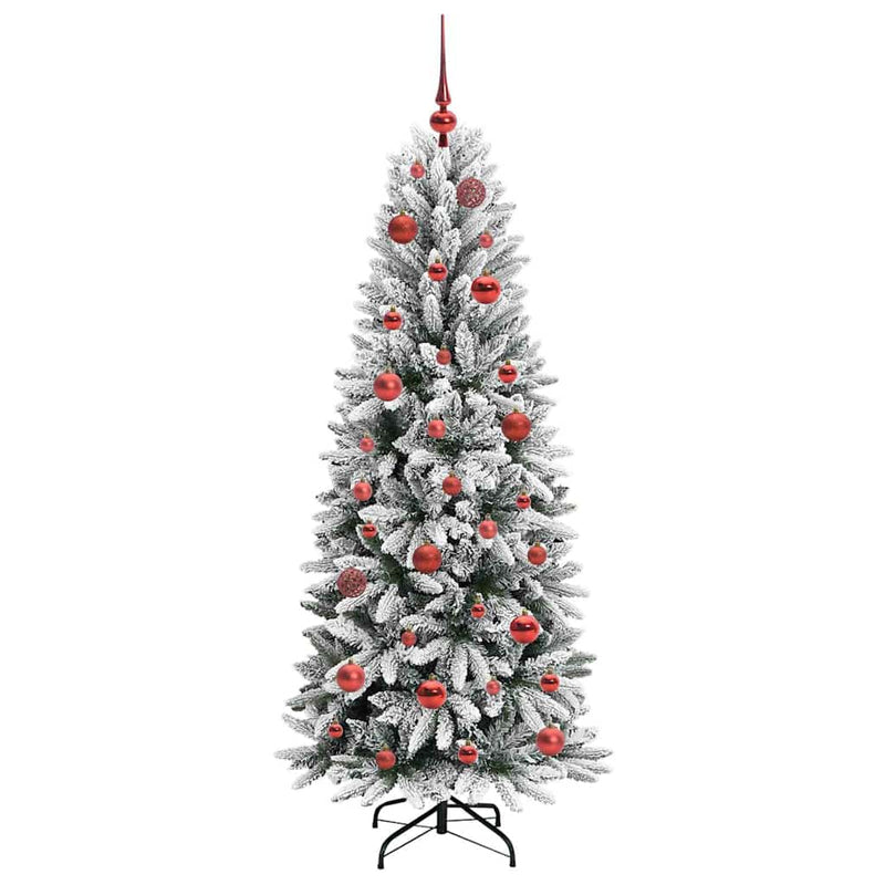 vidaXL Mű karácsonyfa 150 LED-del állvánnyal Fehér 63 x 63 x 150 cm