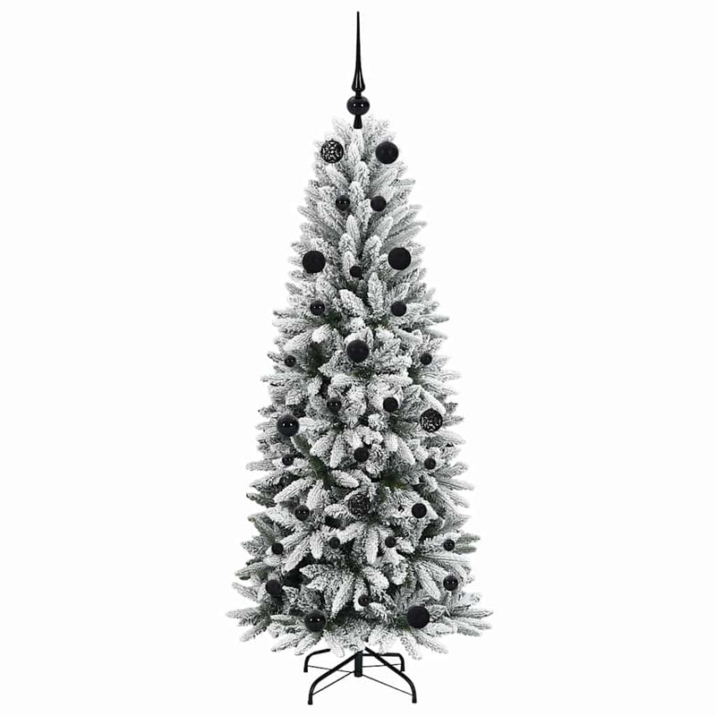 vidaXL Mű karácsonyfa 150 LED-del állvánnyal Fehér 63 x 63 x 150 cm