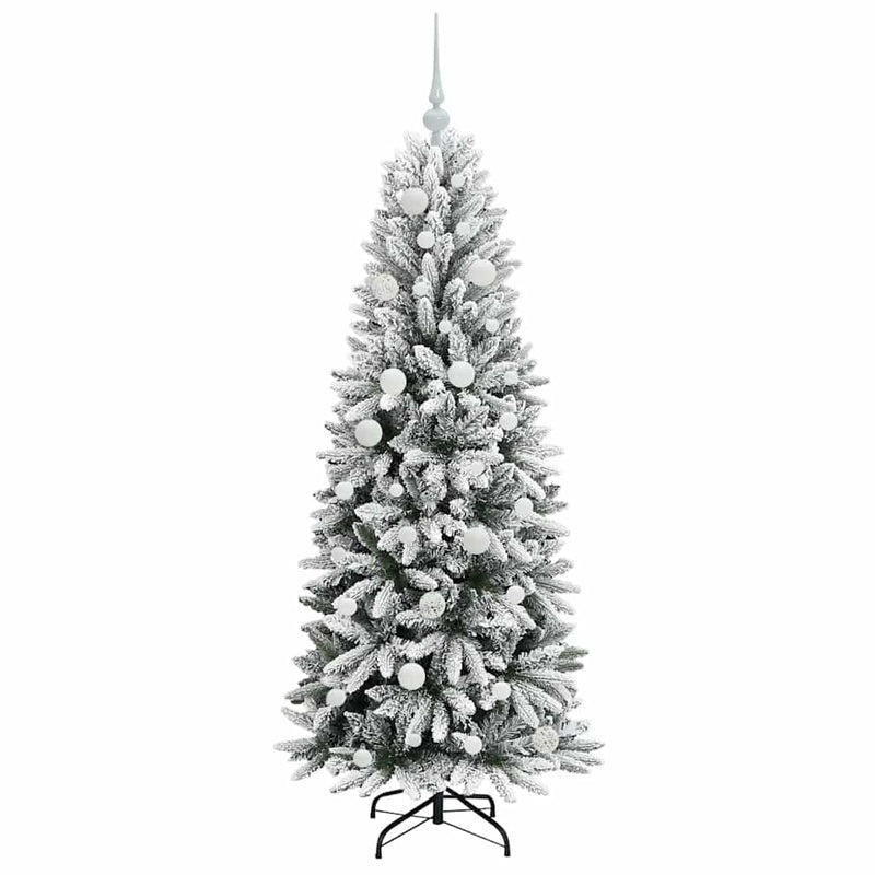 vidaXL Mű karácsonyfa 150 LED-del állvánnyal Fehér 63 x 63 x 150 cm