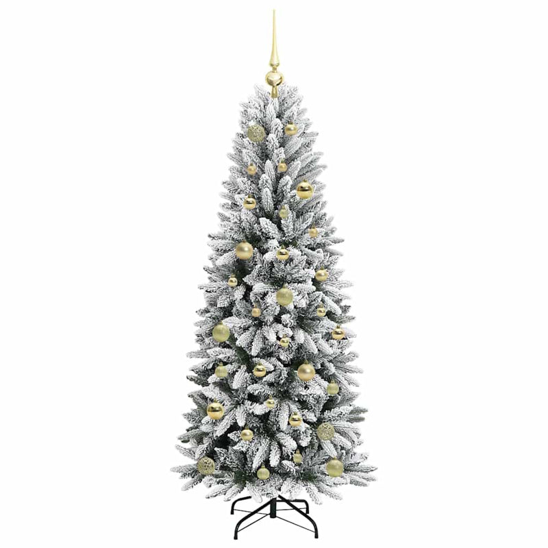 vidaXL Mű karácsonyfa 150 LED-del állvánnyal Fehér 63 x 63 x 150 cm
