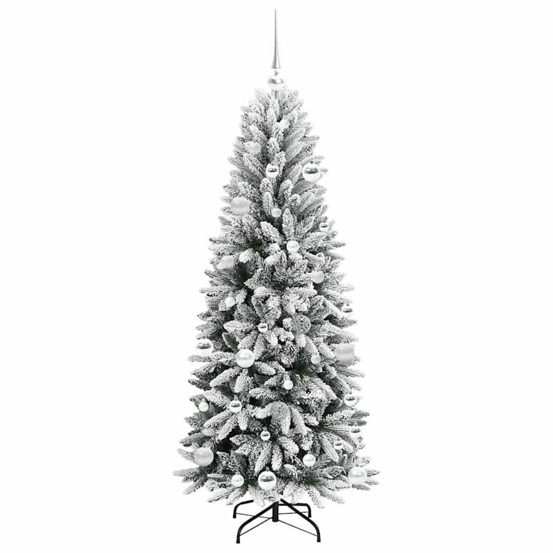 vidaXL Mű karácsonyfa 150 LED-del állvánnyal Fehér 63 x 63 x 150 cm