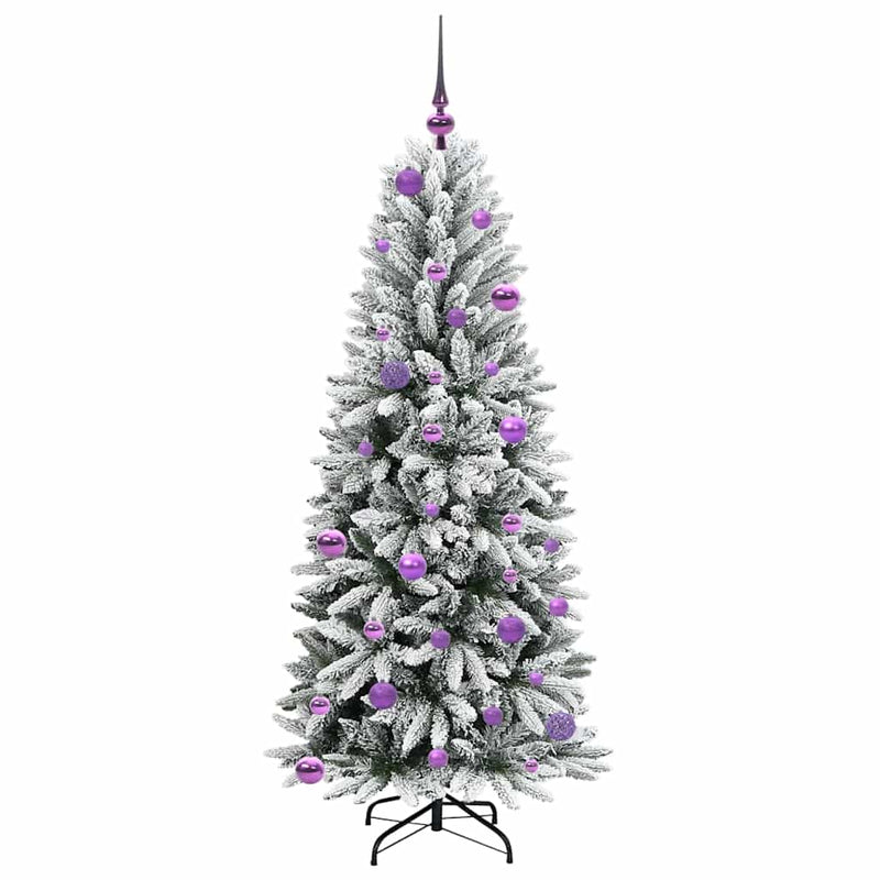 vidaXL Mű karácsonyfa 150 LED-del állvánnyal Fehér 63 x 63 x 150 cm