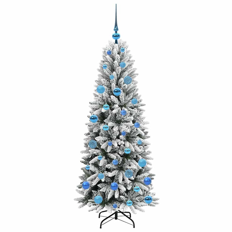 vidaXL Mű karácsonyfa 150 LED-del állvánnyal Fehér 63 x 63 x 150 cm