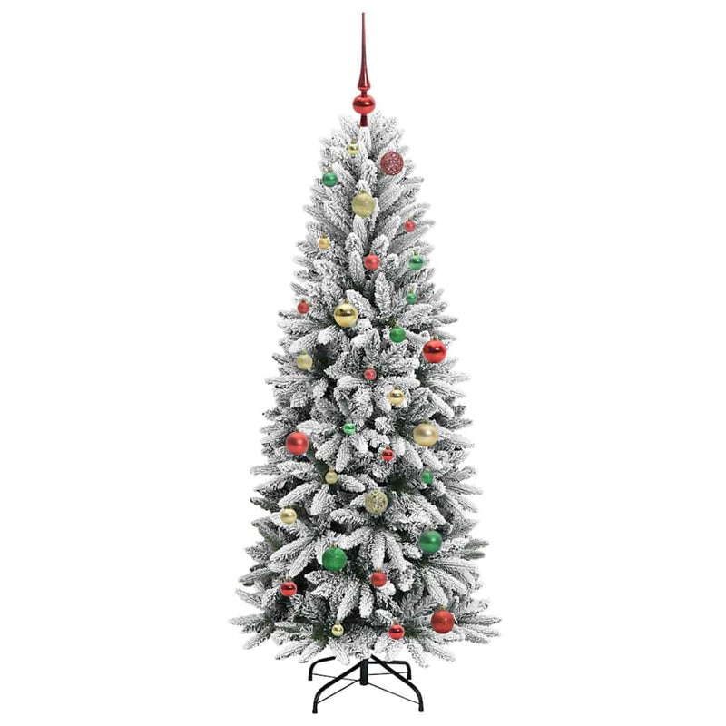 vidaXL Mű karácsonyfa 150 LED-del állvánnyal Fehér 63 x 63 x 150 cm