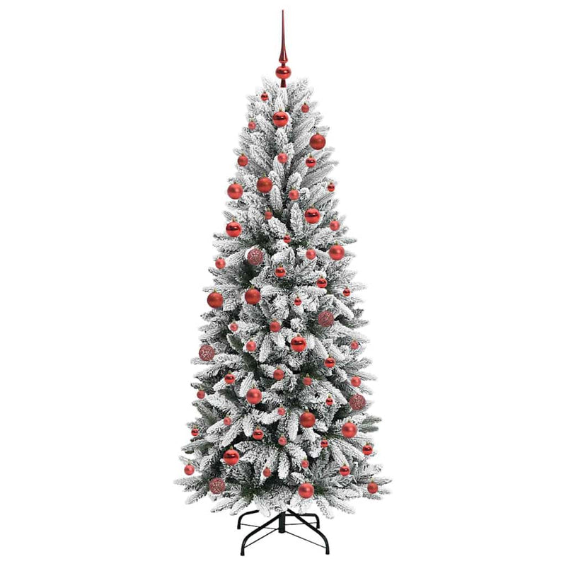 vidaXL Mű karácsonyfa 300 LED-del állvánnyal Fehér 73 x 73 x 180 cm
