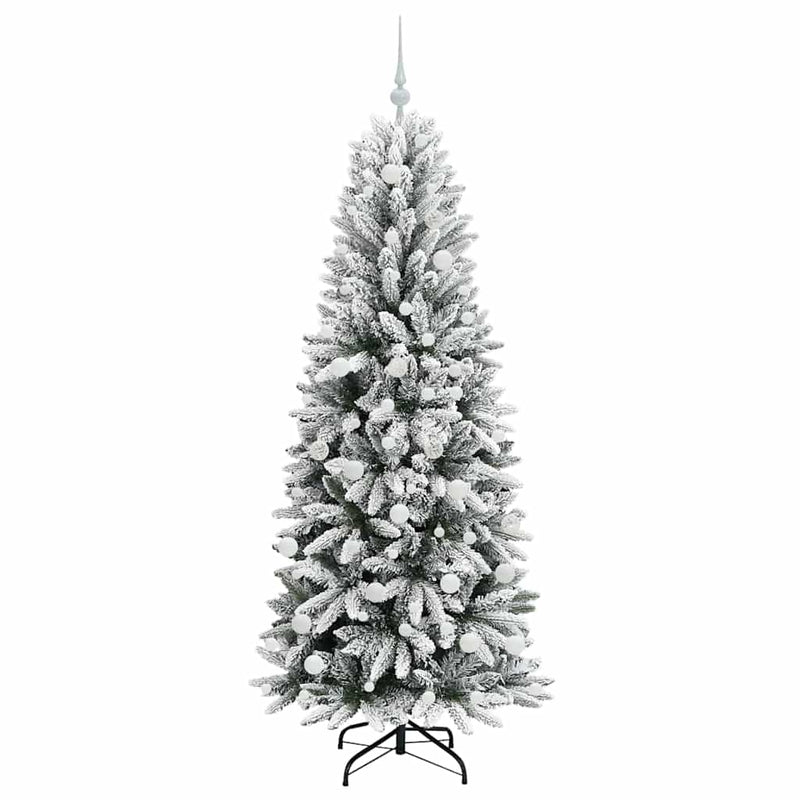 vidaXL Mű karácsonyfa 300 LED-del állvánnyal Fehér 73 x 73 x 180 cm