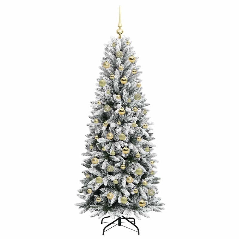 vidaXL Mű karácsonyfa 300 LED-del állvánnyal Fehér 73 x 73 x 180 cm