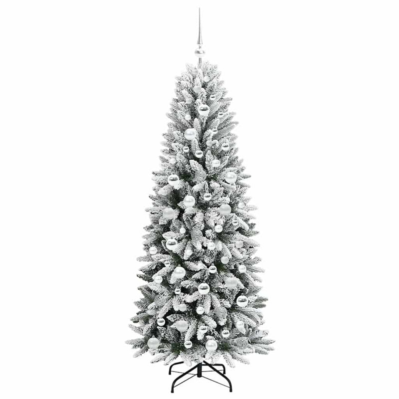 vidaXL Mű karácsonyfa 300 LED-del állvánnyal Fehér 73 x 73 x 180 cm