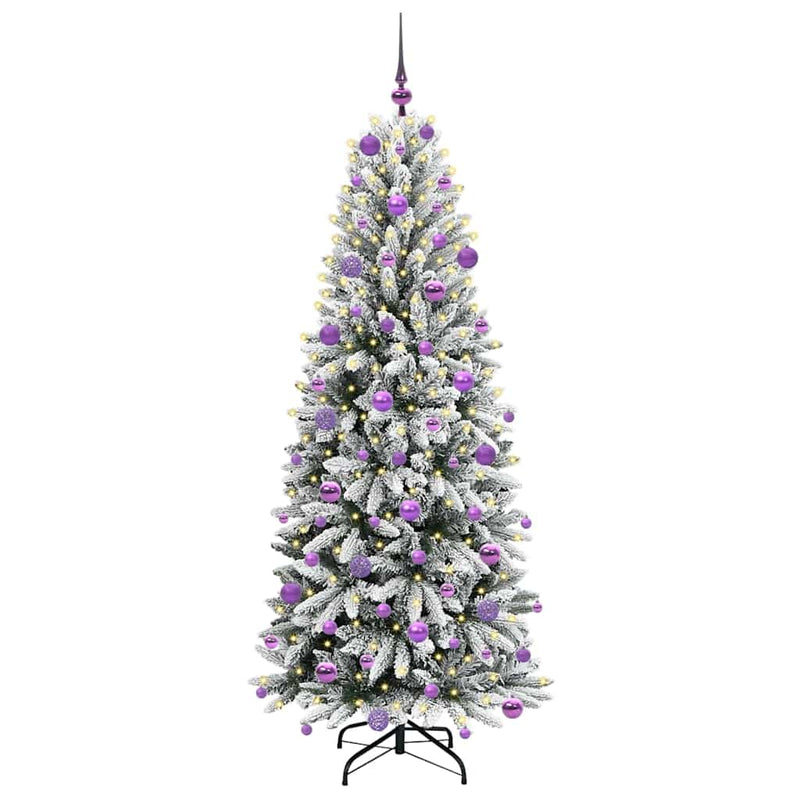 vidaXL Mű karácsonyfa 300 LED-del állvánnyal Fehér 73 x 73 x 180 cm