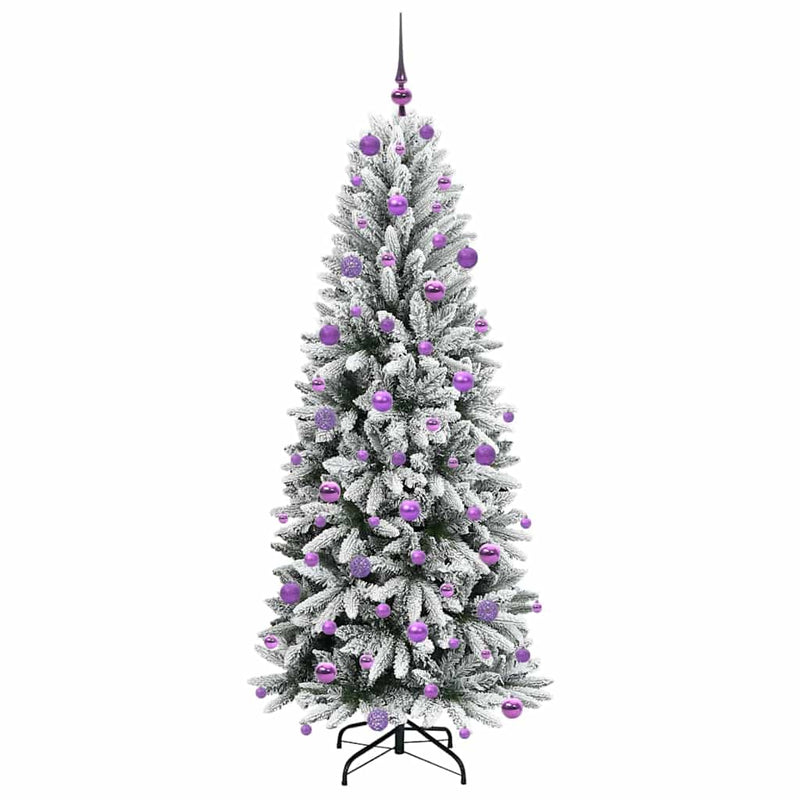 vidaXL Mű karácsonyfa 300 LED-del állvánnyal Fehér 73 x 73 x 180 cm