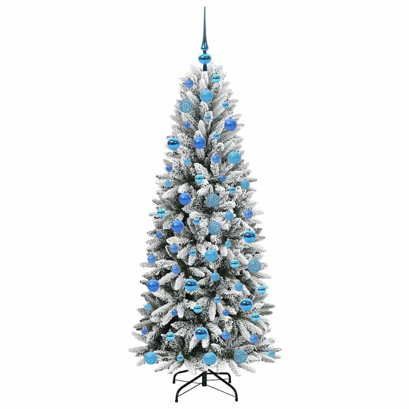vidaXL Mű karácsonyfa 300 LED-del állvánnyal Fehér 73 x 73 x 180 cm