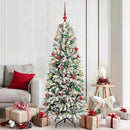 vidaXL Mű karácsonyfa 300 LED-del állvánnyal Fehér 73 x 73 x 180 cm