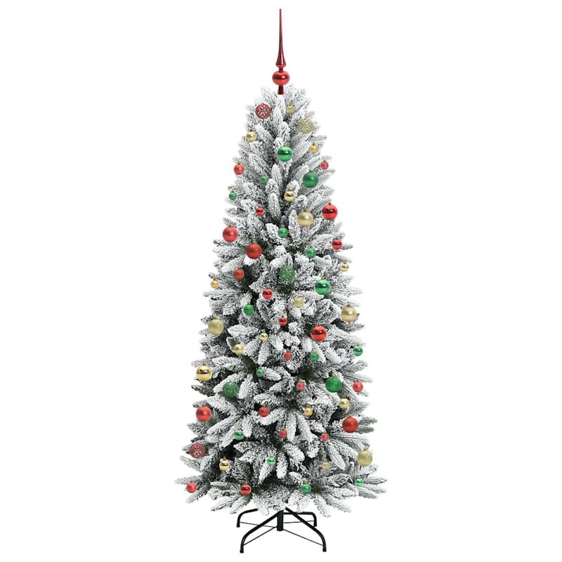 vidaXL Mű karácsonyfa 300 LED-del állvánnyal Fehér 73 x 73 x 180 cm