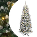 vidaXL Mű karácsonyfa 300 LED-del állvánnyal Fehér 78 x 78 x 210 cm