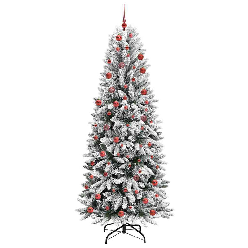 vidaXL Mű karácsonyfa 300 LED-del állvánnyal Fehér 78 x 78 x 210 cm