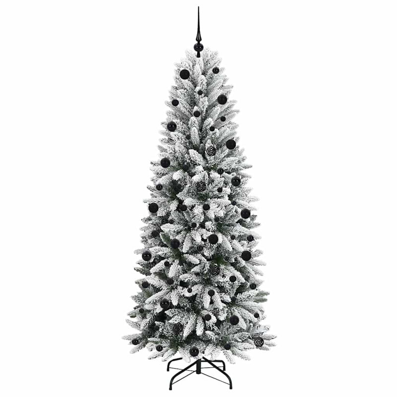 vidaXL Mű karácsonyfa 300 LED-del állvánnyal Fehér 78 x 78 x 210 cm