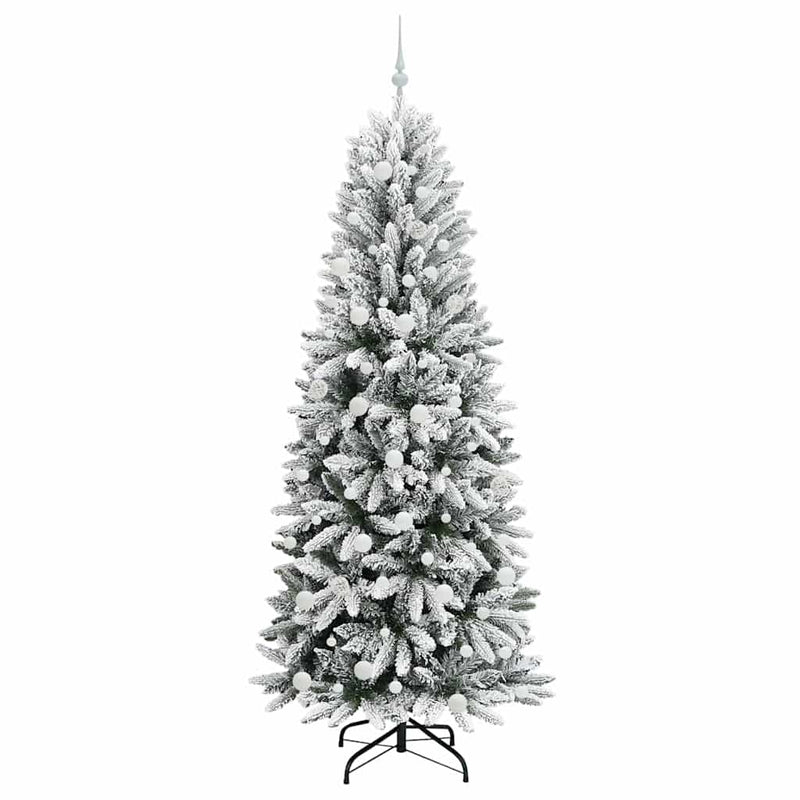 vidaXL Mű karácsonyfa 300 LED-del állvánnyal Fehér 78 x 78 x 210 cm