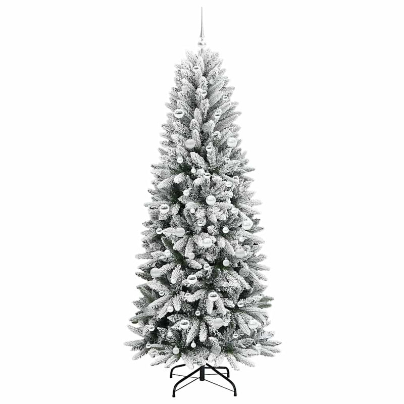 vidaXL Mű karácsonyfa 300 LED-del állvánnyal Fehér 78 x 78 x 210 cm
