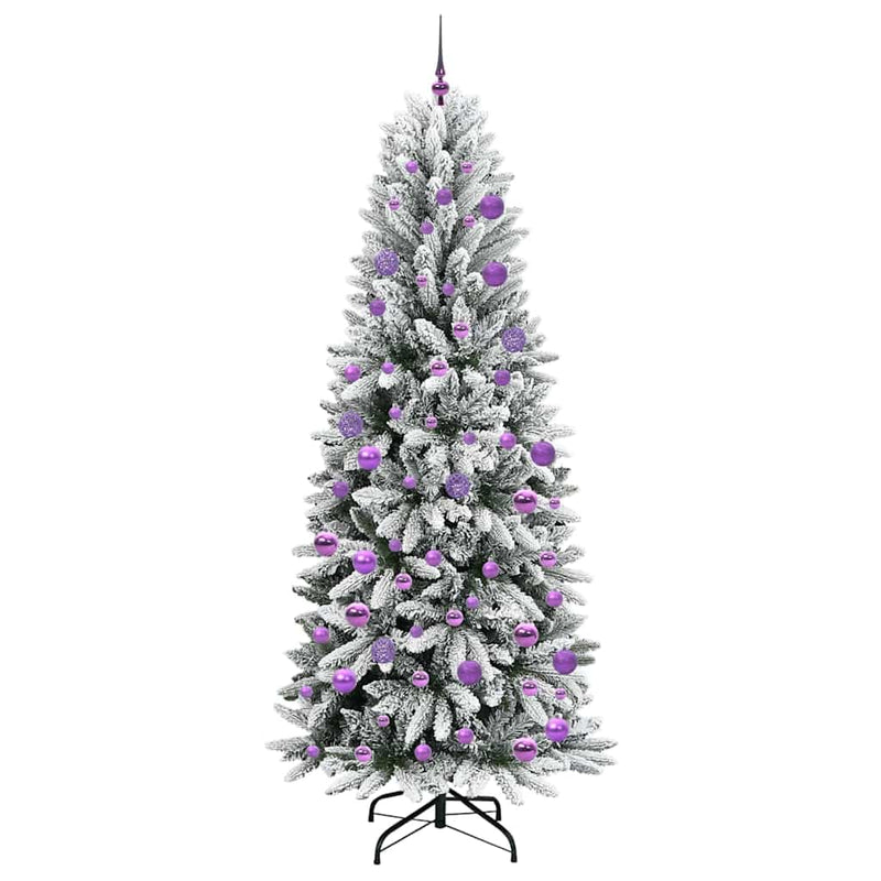 vidaXL Mű karácsonyfa 300 LED-del állvánnyal Fehér 78 x 78 x 210 cm
