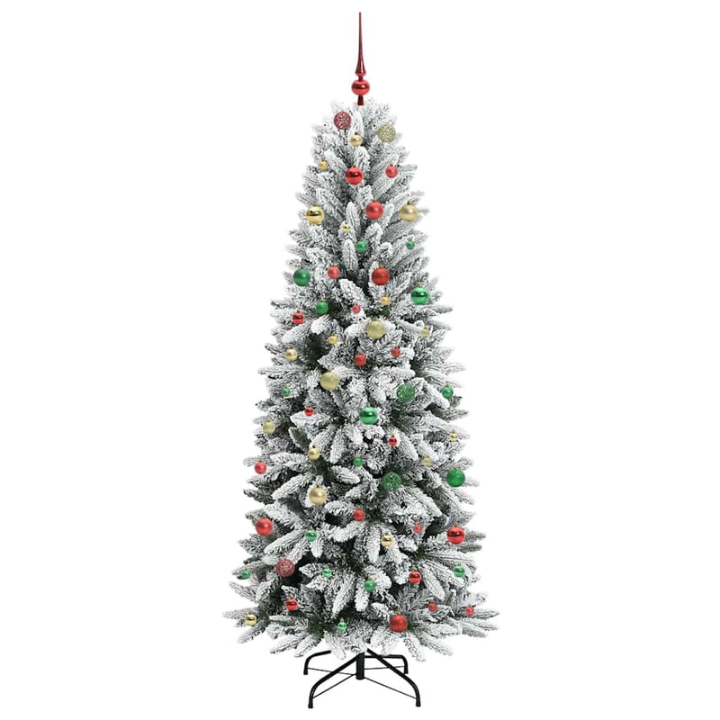 vidaXL Mű karácsonyfa 300 LED-del állvánnyal Fehér 78 x 78 x 210 cm