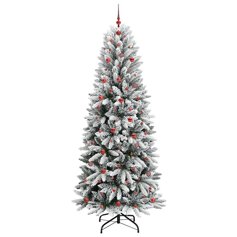 vidaXL Mű karácsonyfa 300 LED-del állvánnyal Fehér 93 x 93 x 240 cm