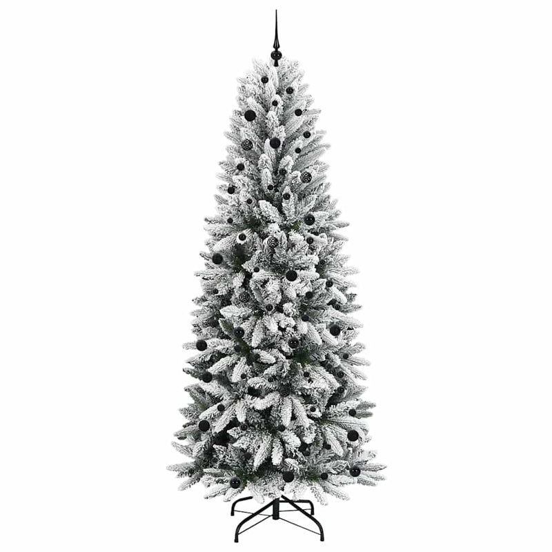 vidaXL Mű karácsonyfa 300 LED-del állvánnyal Fehér 93 x 93 x 240 cm