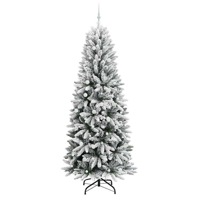 vidaXL Mű karácsonyfa 300 LED-del állvánnyal Fehér 93 x 93 x 240 cm