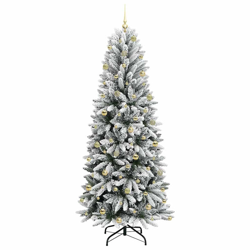 vidaXL Mű karácsonyfa 300 LED-del állvánnyal Fehér 93 x 93 x 240 cm