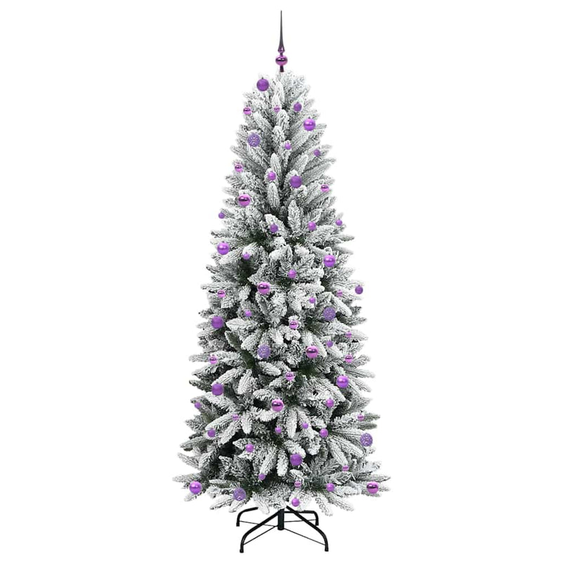 vidaXL Mű karácsonyfa 300 LED-del állvánnyal Fehér 93 x 93 x 240 cm