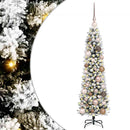 vidaXL Mű karácsonyfa 150 LED-del Fehér 120 cm PVC és Fém és Műanyag