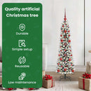vidaXL Mű karácsonyfa 150 LED-del Fehér 120 cm PVC és Fém és Műanyag